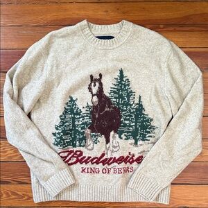 Abercrombie Budweiser Crewneck Sweater